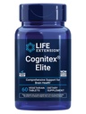 Life Extension Cognitex® Elite, sage, Blueberry, ashwagandha, phosphatidylserine, vinpocetine, Attention, Mood & Memory, Gluten-Free, non-GMO, Vegetarian, 60 טבליות