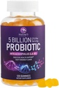 חניכיים פרוביוטיות 5 מיליארד CFU - יומית Probiotic Gummy תוספת לנשים, גברים ומתבגרים - בריאות עיכול טבעית, "Good" Gut & Immune Support with 6 Pro biotic Strains - כתום פלאמור - 120 הרוזן