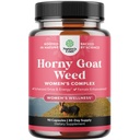 Hory Goat Weed for Women - Herbal Supplements Horygoatweed Women Complex for הורמונלי Balance Mood Support & Total Women - Maca Root & Tribulus Terrestris נקבה - 90 Count Count