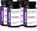 Ultranol Total Bladder Support - תוסף טבעי ל-Urinary Health, Overactive Bladder Control, Incontinence - מצמצם את ה-Laks ו-Urgency - 4 בקבוקים - 120 קפסולות