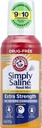 פשוט Saline Adult Nasal Mist, Allergy & Sinus הקלה, תוספת כוח, 4.6 Fl Oz, Multi Color