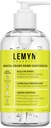 רפואי-Grade Hand Sanitizer Gel - 97 אחוזים אורגני | 70% USP Ethyl אלכוהול | Moisturizing Aloe + Hyaluronic Acid | Freshly Made in USA