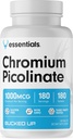 Bucked Up Chromium Picolinate 1000mcg Per Serve, Bucked Up Essentials (180 משרתים, 180 טבליות)
