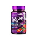 נבנה על ידי Nature Melatonin 10mg Chewables - Max Power Melatonin - Fast Dissolve Chews for Adults for Adults - Drug-Free Sleep Aid - טבעוני, Non-GMO, Gluten-Free - ברי פלאמור - 120 טבליות צ'כוסות ניתנות להשגה