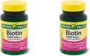 עמק אביב בריאות באביב ביוטין 1000 Mcg 300 (2x150) Softgels עבור עור בריא, שיער וציפורים + מדריך ויטמין שלך