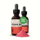 Live Conscious Vegan ויטמין B12 sublingual Drops | Methylcylobalamin Max Power B125,000mcg Formula
