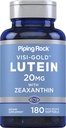 Piping Rock Lutein ו-Zaxanthin תוסף | 20 מ"ג | 180 Softgels | מ-MaryGolden Extract