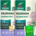 Hanan Vallan Root Tea for Bedtime (50 באגים) - Te de Valana, Herbal Calming Night Tea - 100% טהור, Caffeine חינם, non-GMO, Herb מפרו - חבילת של 2 Boxes