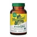 Mega Food Balanced B Complex - B Complex ויטמין תוסף - 8 B ויטמינים כולל ויטמין B6, ויטמין B12, Folate, Biotin & More - תמיכה בייצור אנרגיה סלולרי - טבעוני, Gluten חינם - 60 Tabs