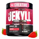 ProSupps ד"ר ג'קיל חתימה טרום עבודה אבקה עם Creatine - Stim-Free Preworkout Supports Focus & Endurance - Caffeine-Free Gym & Fitnesss (Strawberry, 30 משרתים)