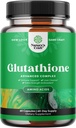 Skin Brighting Glutathione תוסף עם חלב Thistle 1000mg - Glutathione Skin Whitening קפסולות עם Alpha Lipoic Acid for Liver Care, Energy Support & Immune Help - for Men & Women - 60 Count Count Count