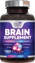 תוספי זיכרון המוח - 3X חיזוק nootropics עבור ריכוז, קלרנס ומקד תמיכה - ויטמין בריאות המוח עם Bacopa, Phosphatidylserine & DMAE, Brain Booster, 120 קפסולות