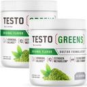 (2 Pack) Testo Greens אבקת - Testo Greens, Testo Greens אבקה, TestoGreens, Testo Greens מתקדם פורמולה, Testo Greens All Natural Formula, Testo Greens אבקת ביקורות, 60 לשרת במשך 2 חודשים