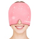 ZNÖCUETÖD Migraine Head Relief Cap Hat Full Head Ice Pack Wrap Cooling Gel Ice Beanie Cold Cap Hot/Cold Compress Therapy for Sinus, Stress, Tension, Head Pain Relief, נשים