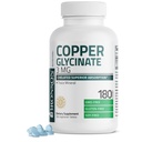Bronson Copper Glycinate 3 מ"ג Chelated העליון Absorption non-GMO, 180 טבליות צמחוניות