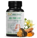 עו"ד טהור לונג | Lung Cleanse and Detox | Herbal Respiratory Supplement for Lung Support with Chaga Mushroom, Curcumin Turmeric, Honeysuckle Flower, Astragalus, Quercetin, Pomegranatenatenate.