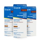 MAJOR כוח מקסימלי Nasal Decongestant Spray, Oxymetazoline HCl 0.05% Pump Mist, non-Drowsy Nasal Spray, עד 12-Hour Relief from Nasalungestion, Colds, and Allergies 1 Fl. Oz. (3-Pack)