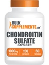 BulkSupplements.com Chondroitin Sulfate קפסולות - תוספי תזונה, Chondroitin Sulfate 1000 מ"ג - Gluten Free, 2 קפסולות לשרת, 120 הרוזן (Pack של 1)