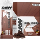 RAW Replenish Packets, Premium Electrolytes אבקת Recovery פורמולה, שוקולד (20 Stick Packs) - תערובת משקאות אלקטרוליטית פלברטוט עבור הידרה, רפישמנט, Endurance & Performance Workouts