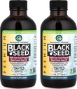 Herbs Premium Black Seed Oil - Gluten Free, non GMO, Cold Pressed Nigella Sativa Aids in Digestive Health, Immune Support, Brain Function, Joint Mobility - 4 Fl Oz (Pack of 2)