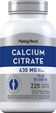 Piping Rock Calcium Citrate עם ויטמין D3