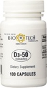 D3-5050,000iu - Bio-Tech Pharmacal - 100 קפסולות - Pack of 2