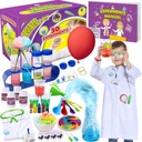 UNGLINGA 30 ניסויים מדע Kit לילדים עם Lab, כימיה להגדיר מתנות יום הולדת לילדים בנים, מדען תלבושות רול Play Tools חינוכי