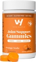 VitaHustle Turmeric Gummies, שריר התאוששות, סוכר נמוך, טבעוני, גלוטן חינם, לא GMO, כתום פלאמור, 50 הרוזן