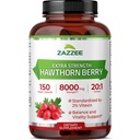 Zazzee תוספת כוח הותורן 20:1 לחלץ, 8000 מ"ג כוח, 2% Vitexin, 150 קפסולות טבעוניות, 5 חודשים אספקה, ריכוז וסטנדרט של טפט 20X לחלץ, Non-GMO וכל-Naturalalalalalal.