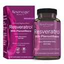שמירה על יופי, Resveratrol 500 מ"ג עם Pterostilbene, Antioxidant תוסף עבור Immune Support & Heart Health, תומך הזדקנות בריאה, Paleo, Keto, 60 קפסולות (60 משרתים)