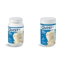 Quest Vanilla Milkshake חלבונים אבקת Bundle, 24g חלבון, 1g סוכר, 3 ו-1.6 פאונד, דלת פחמימות, Gluten Free, 43 & 23 משרתות