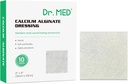 ד"ר מד Calcium Alginate Wound Dressing 4"x4", 10 Individual Pack High Absorption Dressing Gauze, Non-Stick Pads, Soft and Comfortable Patch for Wound Care, Faster Healing