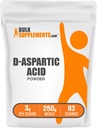 BulkSupplements.com D-Aspartic Acid אבקת D-Aspartic Acid תוספת עבור גברים, Amino Acid - Pure &ten חינם, 3g לכל המשרת, 250g (8.8 oz) (Pack of 1) (Pack of 1)