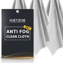 3 Pack יבש אנטי פוג Cloth - Antifogging Cloth עבור משקפי coated עם מסכות microfiber ניקוי Cloth Lens Wipe עבור משקפיים, מסך, גולגים, Reusable ו Portable