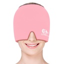Migraine Relief Cap, Soothing Headache מוצרי מסיכה, חום ו Cold Therapy, Migraine Headache הקלה Cap for Migraine, Sinus, Puffy Eyes, Tension, Stress and Hangover (Pink)