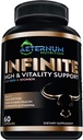 Infinity - HGH - טסטוסטרון - תוסף Vitality - Includes Argnine-Glutamine, ועוד! תומך כוח, Stamina, Skin & Hair Health, growth. גברים ונשים 60 קפסולות לבקבוק