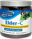 צפון RICAN HERB & SPICE Elder-C - 3 oz. - תמיכה ב- Immberry, תגובה נשימתית בריאה - Non-GMO, Gluten Free - 42 משרתים