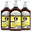 BAXYL נוזל Hyaluronic Acid תוסף - Natural Citric Acid, Potassium Sorbate Ingredients פורמולה פלצב חסר פלבדור - לספק תצורת קרטל ועצמות בריאים - 3 בקבוקים של 6 Fl Oz