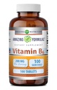 פורמולה מדהימה ויטמין B6 Pyridoxine 200 מ"ג 100 טבליות תוסף | Non-GMO | Gluten Free | Made in USA