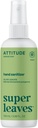AtTITUDE Hand Sanitizer Spray, EWG מאומת, Kills Germs & Bacteria, טבעוני וצמח מבוסס, בטוח עבור מבוגרים וילדים, אוליב משאירה Scent, 3.38 Fl Oz (Spray Bottle)