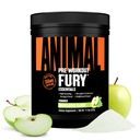 Animal Fury Pre Workout אבקה - גרין אפל, 350 מ"ג קפאין, BCAA Amino Acids, 2g Beta Alanine, Citrulline & Tyrosine, Energy, Focus, Power, Endurance, Preworkout for Men & Women, 20 משרתים