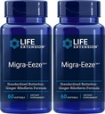 Life Extension Migra-EezeTM Standard Butterbur-Ginger-Riboflavin Formula, 60 Count (Pack of 2)