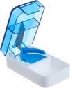 EZY DOSE Pill Cutter ו-Splitter, Daily Usage, Safely Cut Pills, ויטמינים וטאבלטים, Accurate and Easy Cutting, Compact Design, Stainless Steel Blade, Travel Sized, Color May, BPA Free Free Cutting, BPA