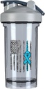 מודעות לסרטן Prostate America Flag 18 Ounce Shaker בקבוק משקה Mixer Leak-הוכחה טרום חלבון Shakes Meal החלפה שקיות 500ML/18 Oz Gray