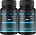 (2 Pack) Ultimate Male Pro קפסולות לגברים, תוספת אקסטרים זכר אקסטרים, All-Natural תמיכה בסגנון חיים פעיל בריא, UltimateMalePro ביקורות (120 קפסולות)