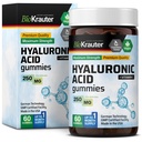 BIO KRAUTER Hyaluronic Acid Gummies w/Vitamin C - 250 מ"ג - 60 צ'ות טבעוניות - תוספי Hyaluronic Acid