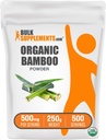 BulkSupplements.com אורגני אבקת Bamboo - תוספי Silica, Bamboo תוסף - Gluten Free, 500 מ"ג לשרת, 250g (8.8 oz) (Pack of 1)
