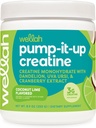 Wellah Creatine לנשים (50 משרתות, קוקוס Lime) - Creatine Monohydrate with Dandelion & Cranberry לחלץ