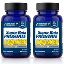 SUPER BETA PROSTATE מתקדם - קידום שינה, תמיכה ב- Bladder ריקה. תוספת של תמיכה ממשלתית לבריאות גברים עם Beta Sitosterol, לא Saw Palmetto. (120 Caplets, 2-Pack)