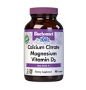 Bluebonnet Nutrition Calcium Citrate Magnesium Plus ויטמין D3 Caplets, בריאות העצם ושרירים להירגע, non GMO, Gluten, Soy & Milk חינם, כשר, לבן, 90 הרוזן